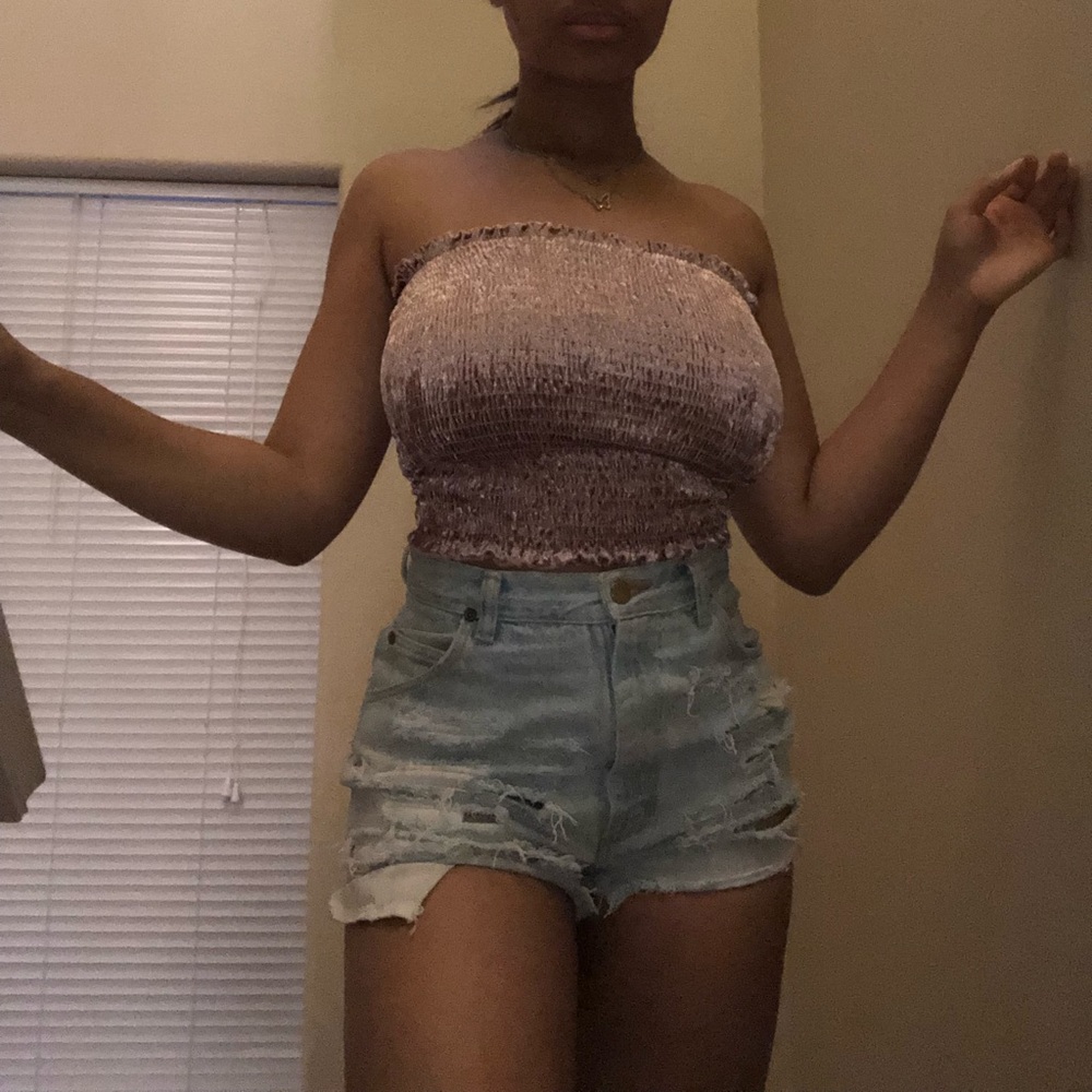 Metallic looking top